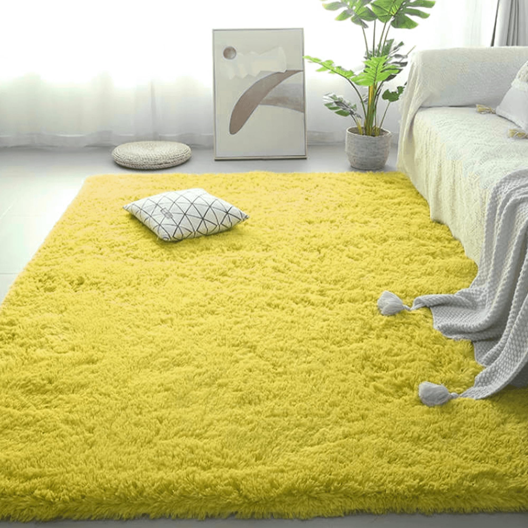Amazon | 洗えるラグ 180 x 250 cm 滑り止め付柔らかい厚みカーペット