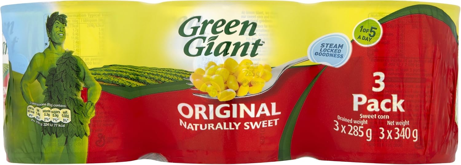 Green Giant Original Sweetcorn, 3 x 