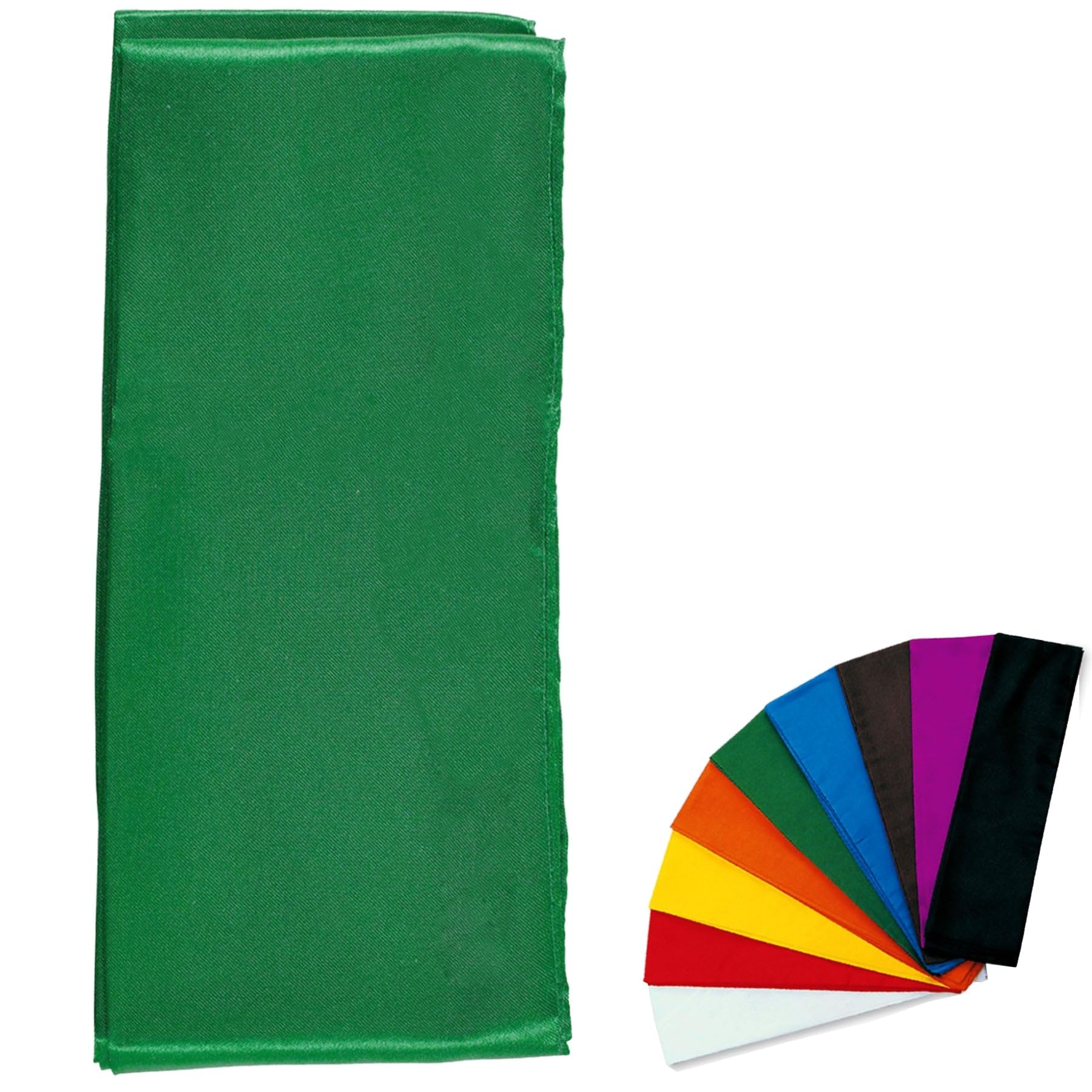 MAR | Traditional Grading Kung Fu Sash Single Colour (Green, 7, Centimetres, 300.00, Centimetres, 0.5, Centimetres, 7, Centimetres, 0.5, Centimetres)
