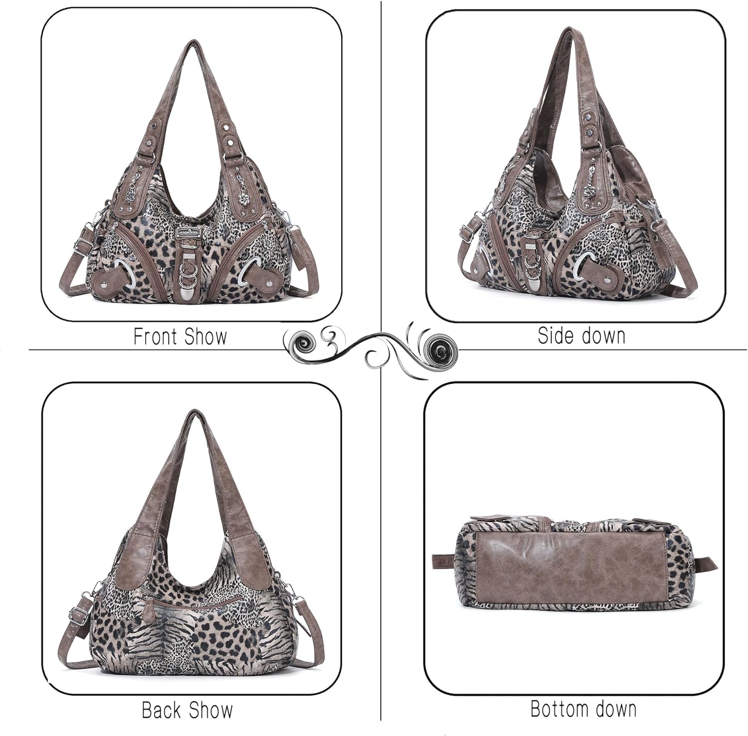 Angelkiss Hobo Purses and handbags for Women Satchel Handbag Women Purses Large Daily Shoulder Bags | Purses, handbags, Handbag, Women Purses, Large, Daily - Image 5