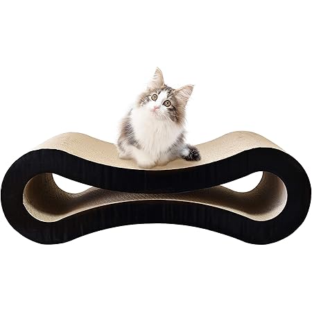 Amazon ワイドな猫の爪とぎ ミドルサイズ ブラックカラー 猫ベット ねこつめとぎ 猫用品 ストレス解消グッズ 猫ソファー Tenku しつけ用品 通販