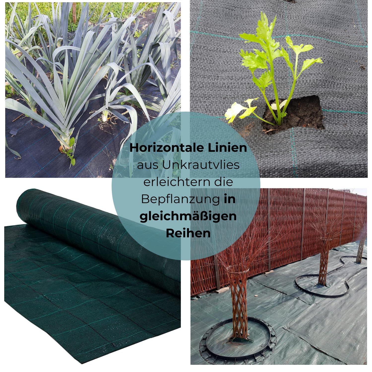 160 m² (100m x 1,6m) Zielona Agrowłóknina Ogrodowa Przeciw Chwastom - Agrotkanina 100g/m² - Wysoka Stabilizacja UV - Mata Ściółkująca Przepuszczająca Wodę