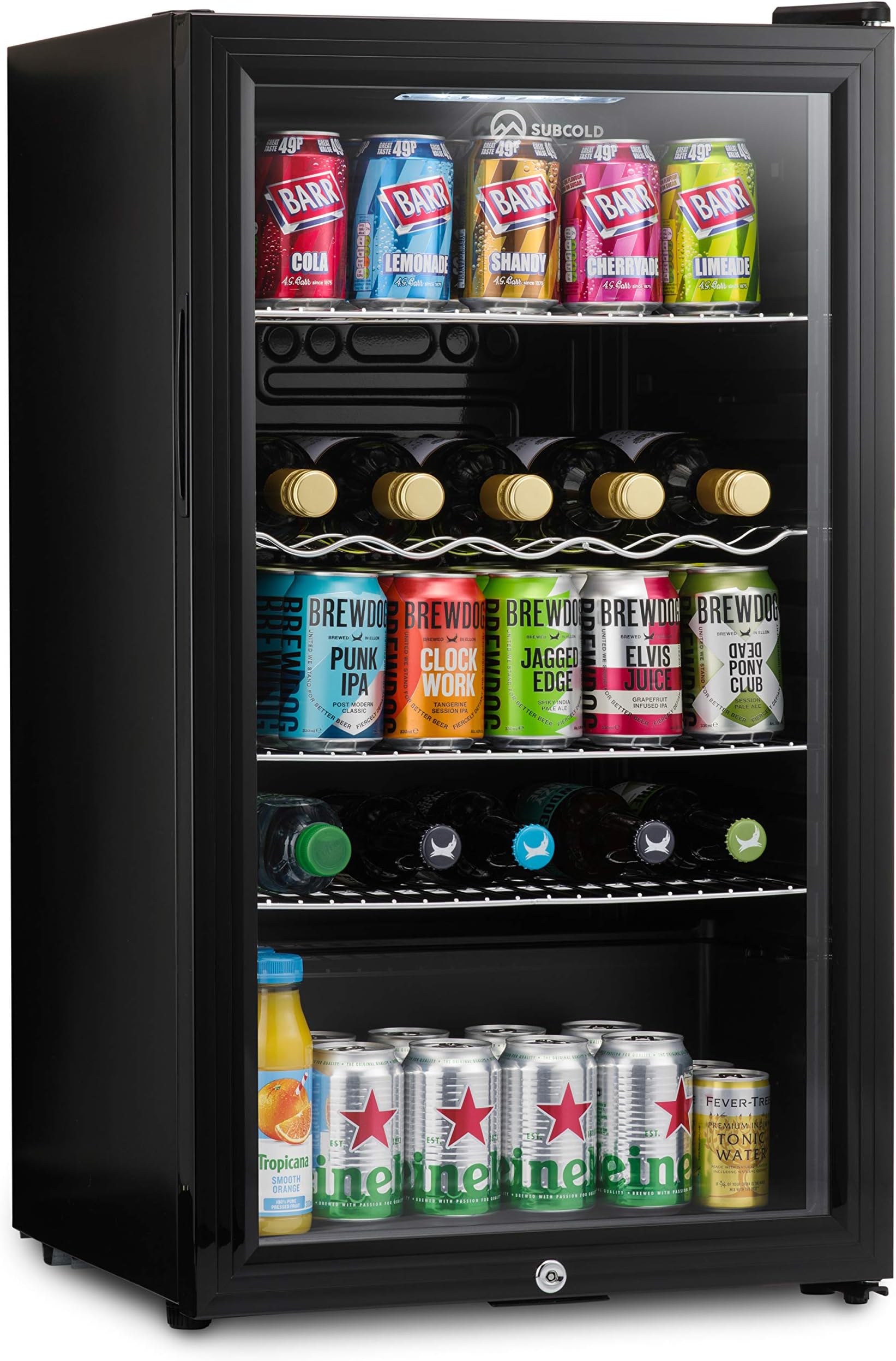 Subcold Super85 LED UnderCounter Fridge 85L Beer, Wine & Drinks