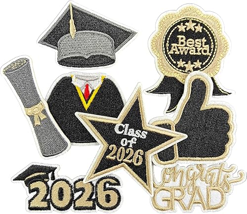 Miniatura 39 de 70 parches bordados de estilos surtidos al azar, colores vivos brillantes, apliques de parche para coser o planchar para ropa, vestido, sombrero