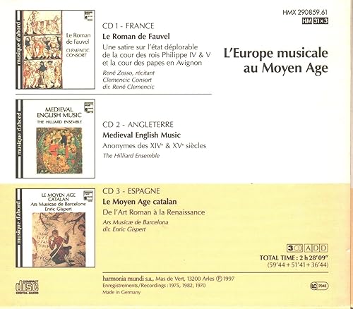 Miniatura 2 de LEurope Musicale au Moyen Age France Angleterre Espagne Musical Europe in the Middle Ages France England Spain