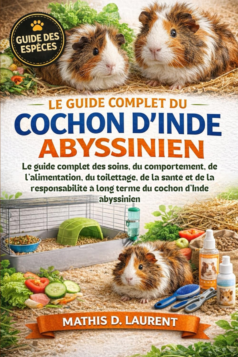LE GUIDE COMPLET DU COCHON D’INDE ABYSSINIEN: Le guide complet des soins, du comportement, de l’alimentation, du toilettage, de la santé et de la ... à long terme du cochon d’Inde abyssinien