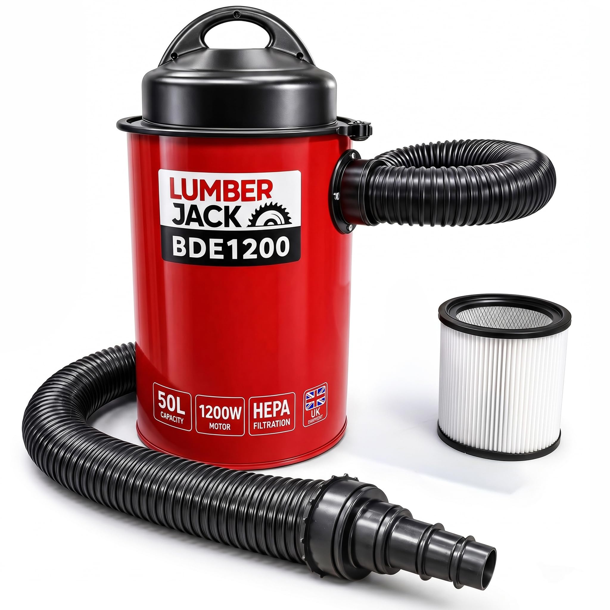 Lumberjack 50L Dust Extractor 1200W 5060504000024