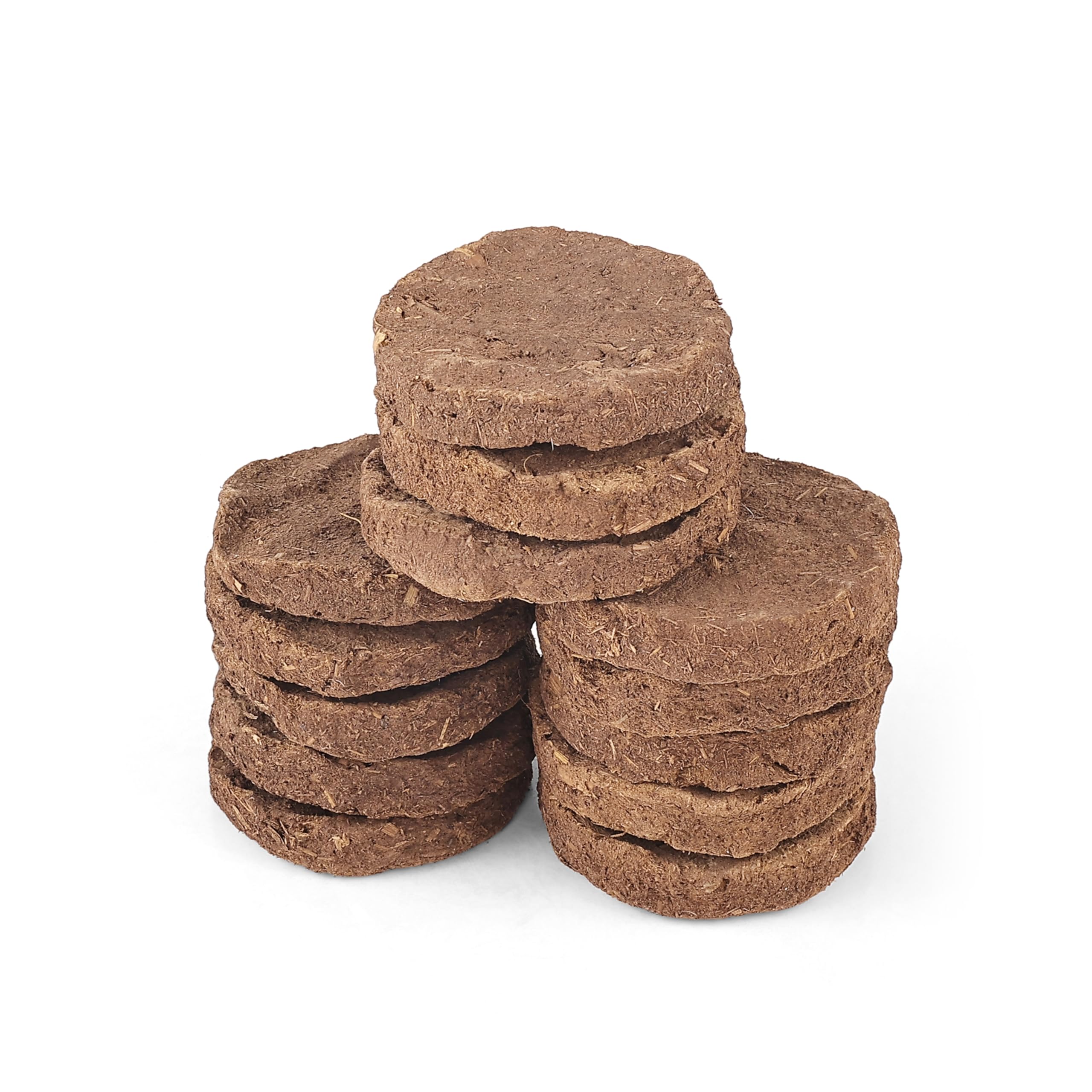 Original Desi Cow Dung Cake | Natural Round Uple for havan Pooja | Eco-Friendly Thepali | Desi Kande for Havan Pooja | Traditional & Spiritual Products - 8Cm (Set of 14)-picture-28
