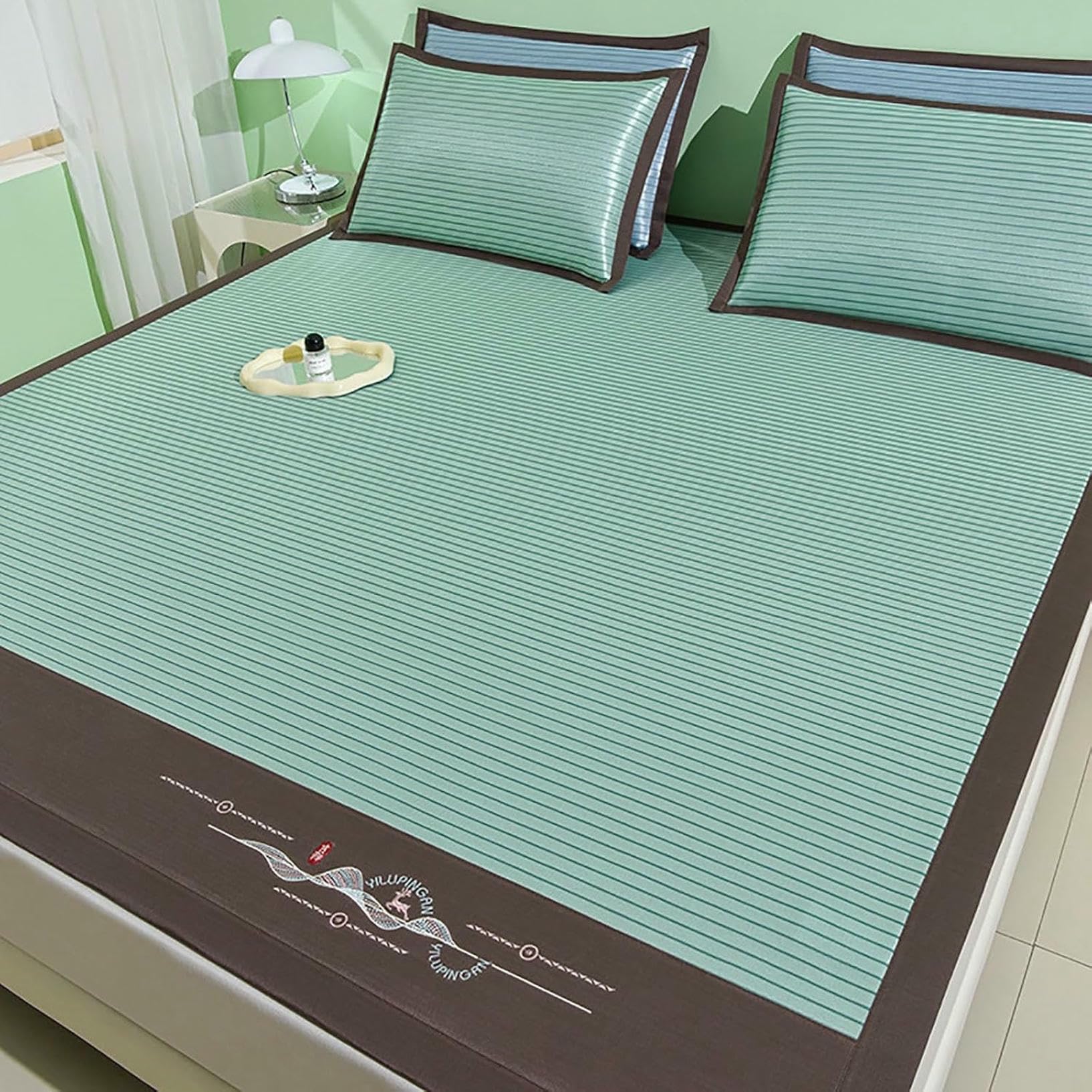 Tapis de couchage en bambou pliable facile à nettoyer pour lit