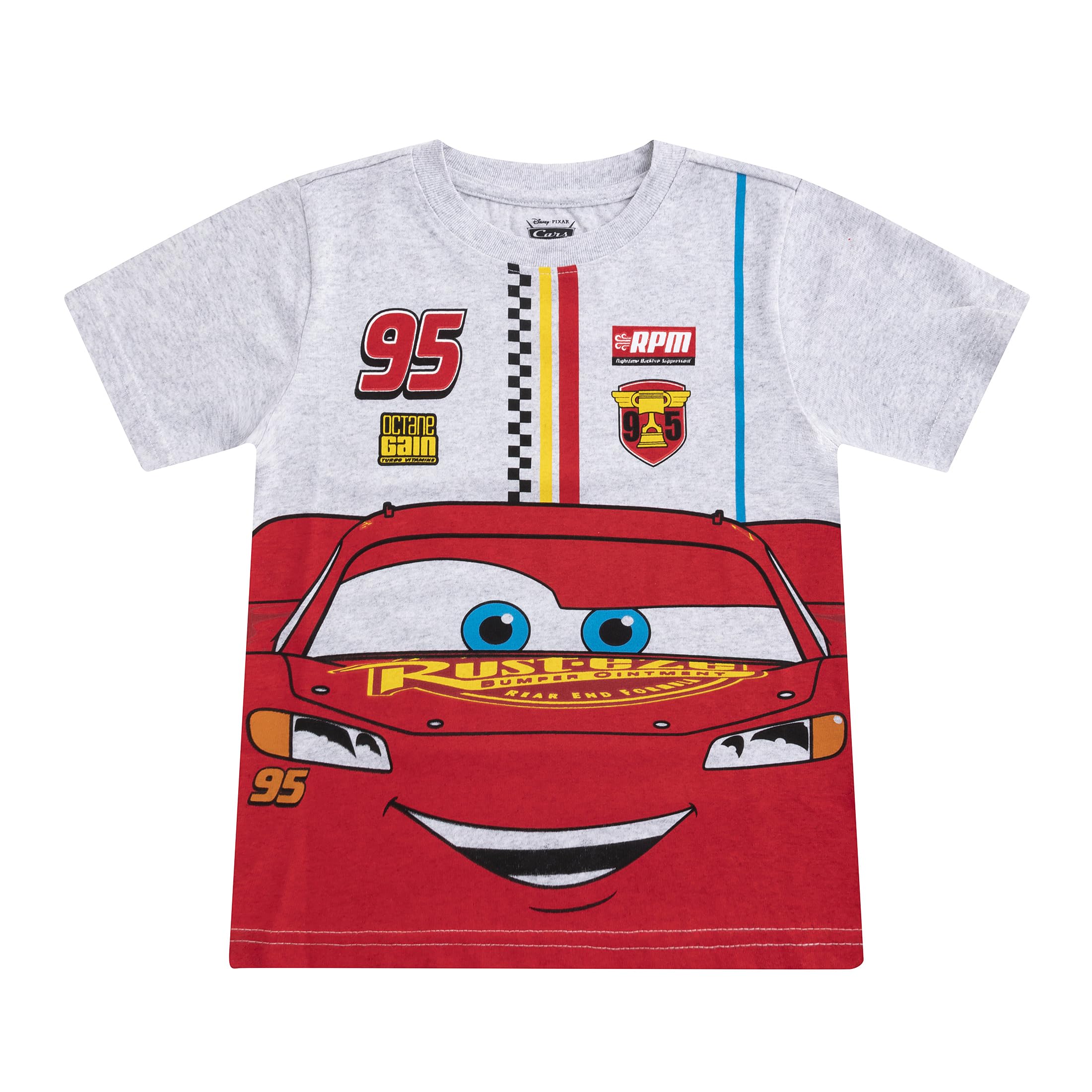 Disney Cars Lightning McQueen, maglietta a maniche corte e pantaloncini, set da 2 pezzi, per bambini piccoli e grandi