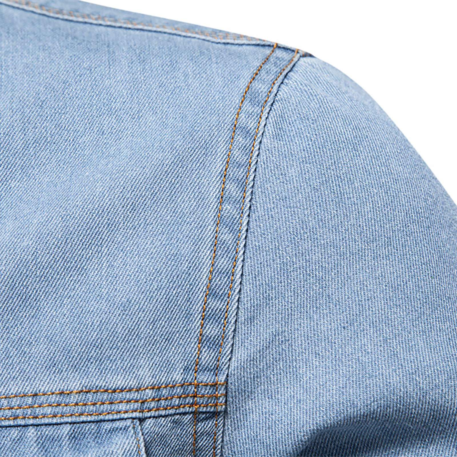 Camicie Jeans Uomo, Camicia Denim Jeans Uomo, Camicia In Denim Maniche Lunghe Business Casual Shirt In Jeans Uomo Camicie Vintage Vestibilità Normale Camicia Uomo Slim Fit No Stiro Camicia Uomo Estiva