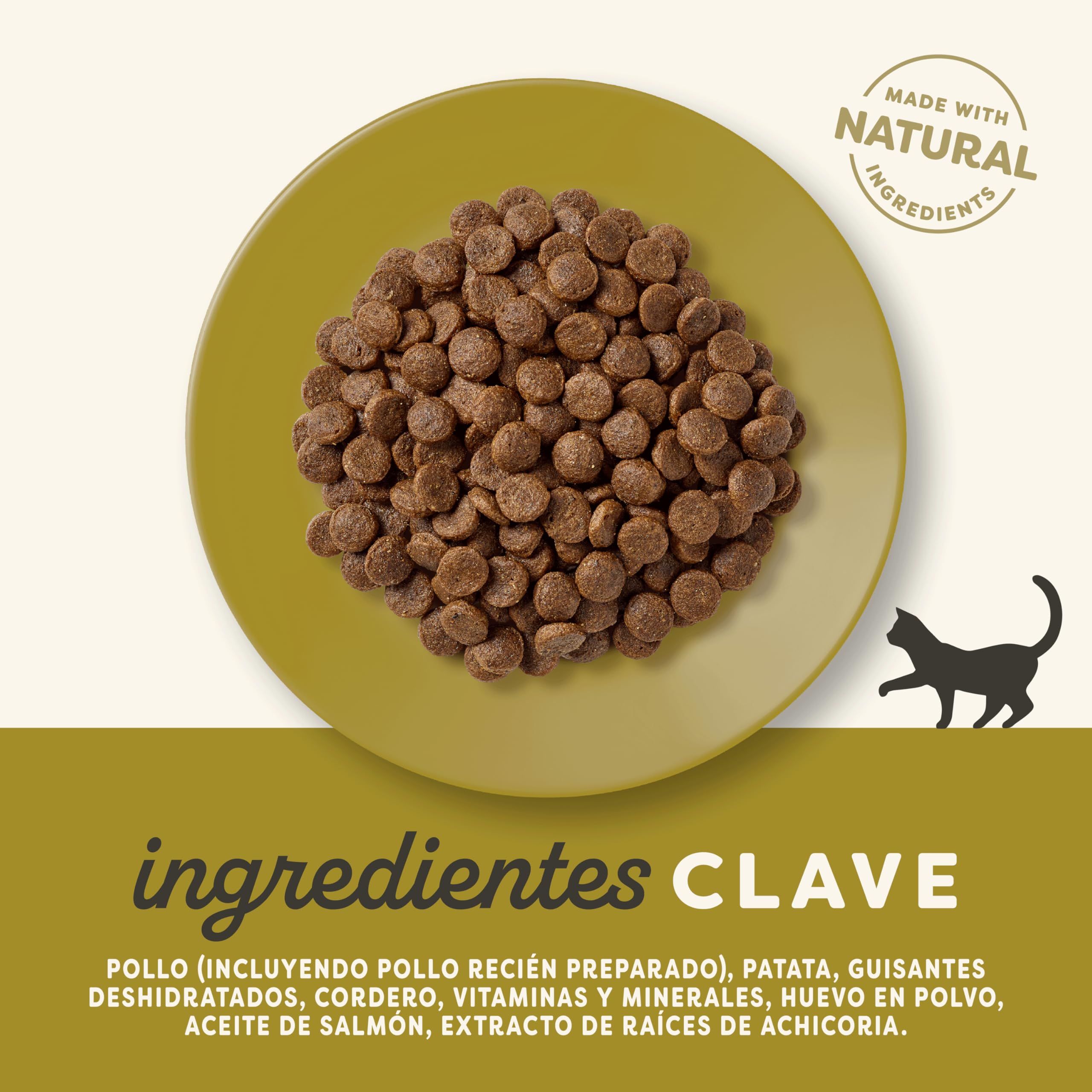 Applaws Alimento Seco Completo para Gatos Adultos, sin Cereales de Pollo con Cordero Adicional - 400g Bolsa Resellable