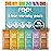Feel Vegan Protein Bars | Variety Pack | Keto | Gluten Free | Organic | 15g Protein | Low Carb | Dairy Free | 6 Flavors | Non GMO | Soy Free | Grain Free - 6 Pack