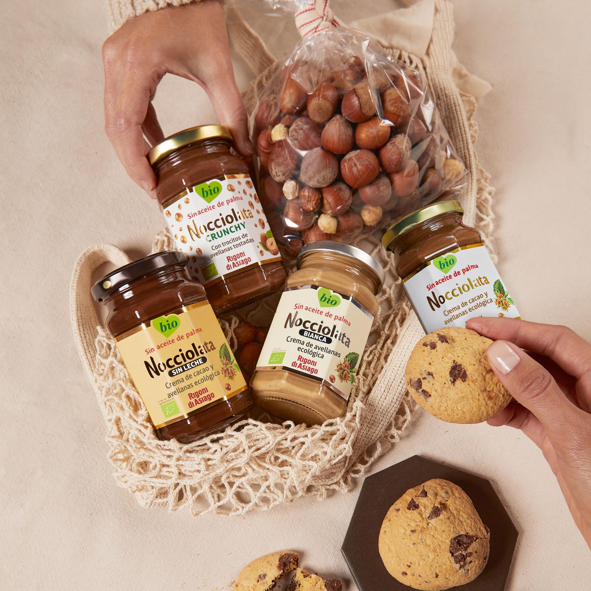 RIGONI DI ASIAGO - Nocciolata Sin Leche, Crema de Cacao y Avellanas Ecológico - 250g