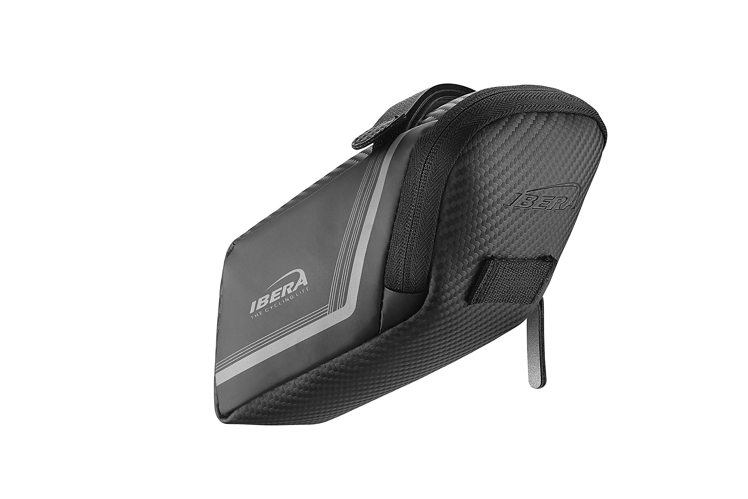 Spoke Folks Strap-on Saddle Bag for Road and Other Bikes - SB16 (Gray, Medium)