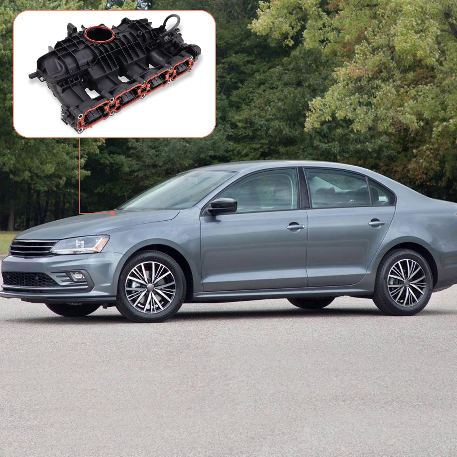 Amazon.co.jp: Lqito エンジン ロワーインテークマニホールド W