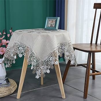 テーブルクロス　リメイクレースジャケット　ハンドメイド dc32748d3873dd4d5a8383240893cc