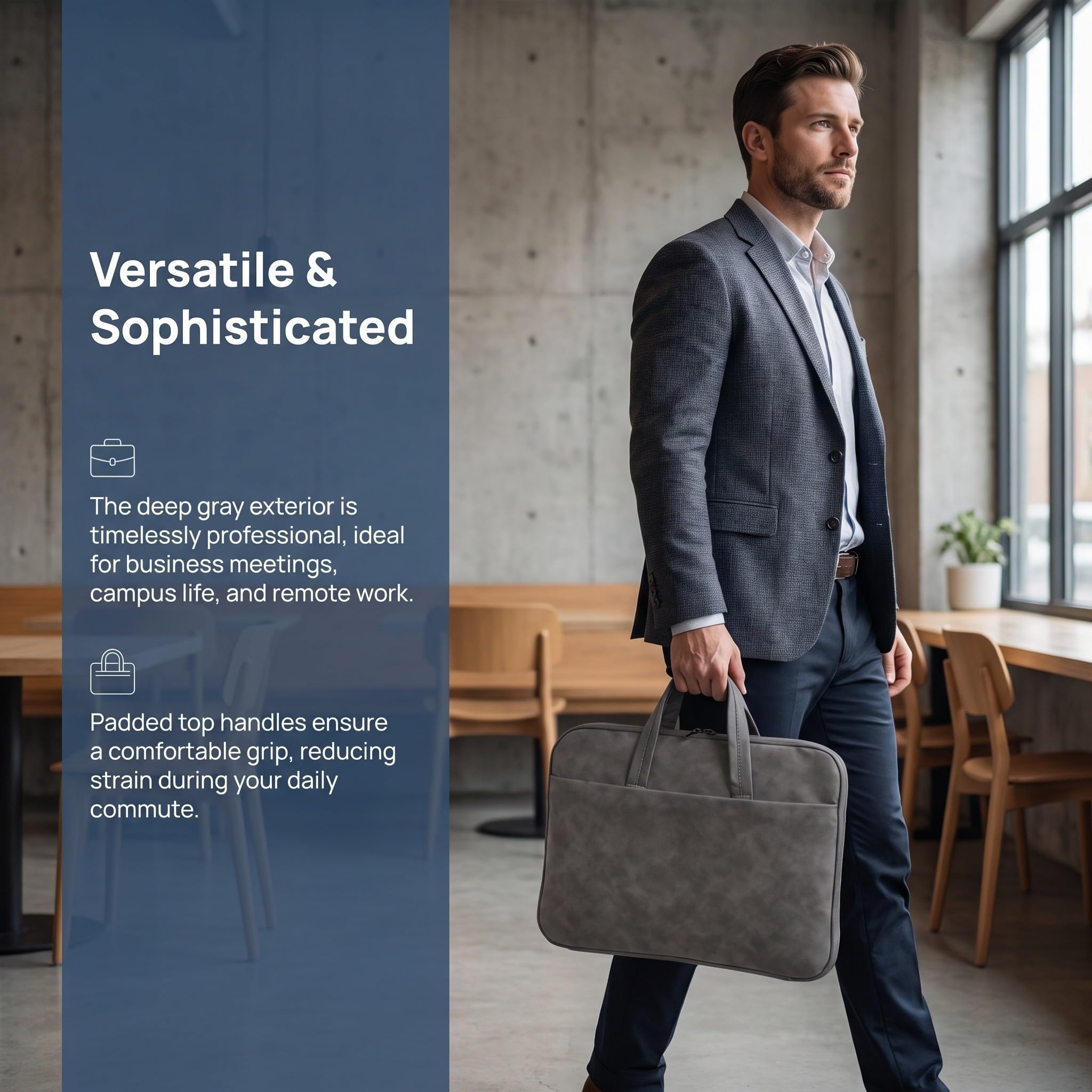 VICASKY Maletín para portátil para mujer, bolso de mano impermeable de