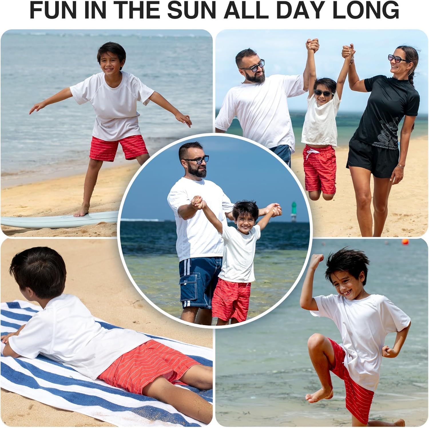 Kanu Surf Boys Line Up Quick Dry UPF 50+ Beach Swim Trunk - Image 5