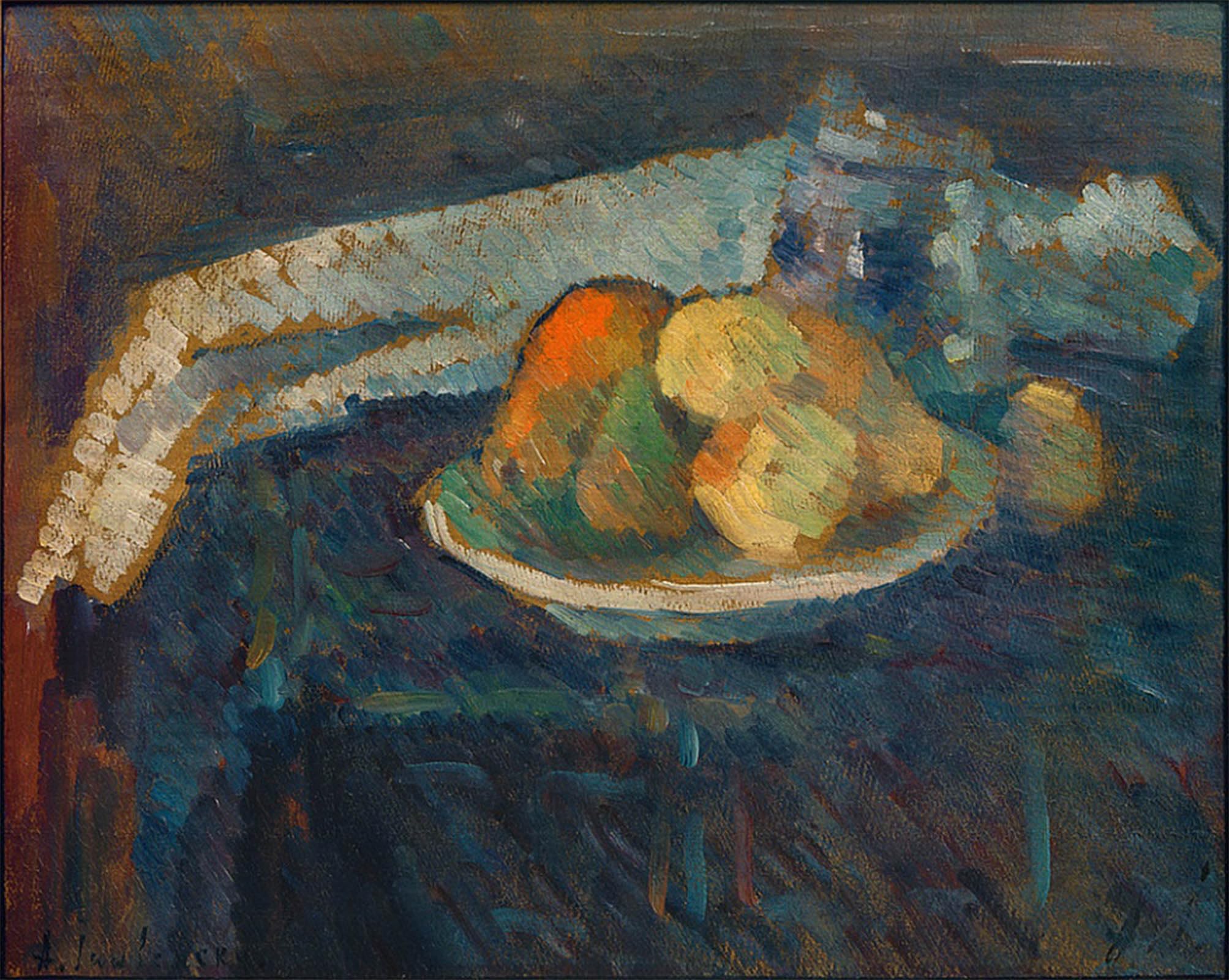 POSTERIIk Vintage Print Pop Art Landscape Artwork Still Life with Napkin by Alexej Von Jawlensky Art Prints for Office Home Decor 60x90cm