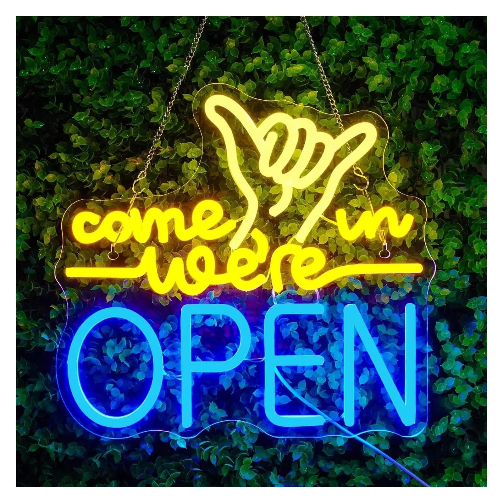 SHOUXI Sign Lamp Open Neon Sign USB Powered Light for Bars Cafes Clubs Stores Business Restaurant Hotel Wall Decor 34cmх32cm