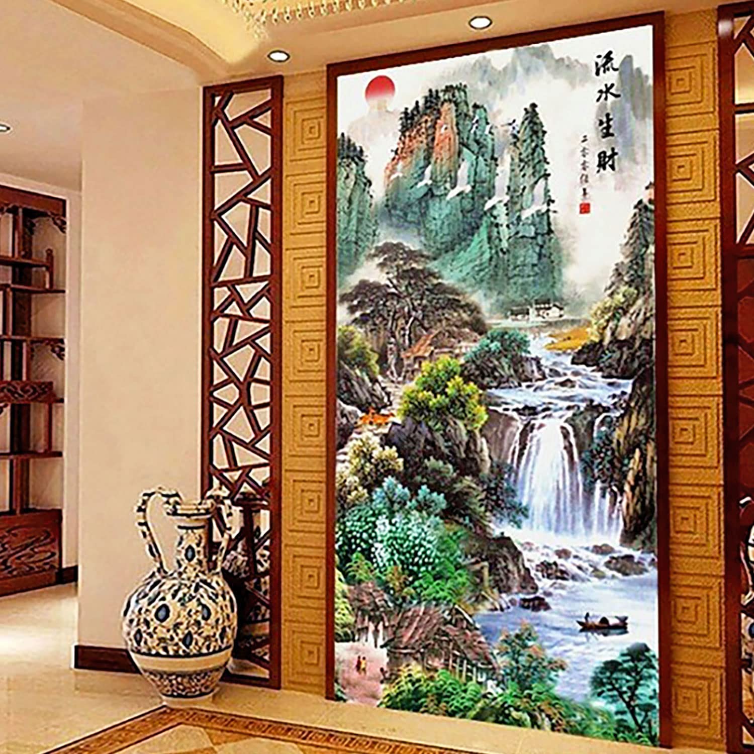 ZGmaxCL 5D Diamond Painting Kit – Elefante, Decorazione Da Parete 80x40cm, Tela HD, Piena, Senza Cornice