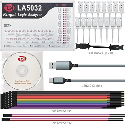 Miniatura 10 de innomaker LA5016 USB Lógica Analizador 16Canales 500M Frecuencia de muestreo máxima 10GB Muestras MCUARMFPGA Herramienta de depuración Inglés