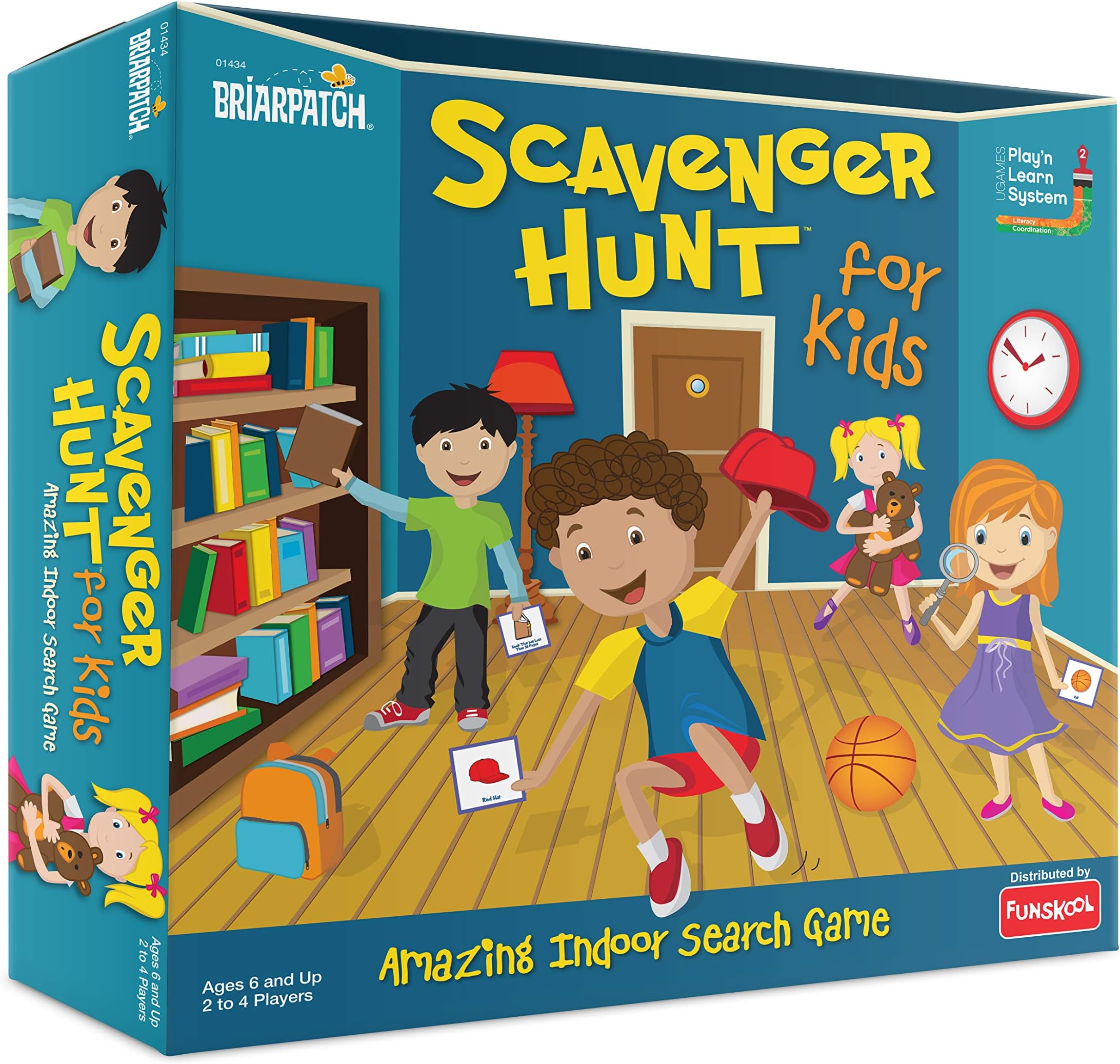 Funskool Scavenger Hunt, Strategy Game, Board Game for Kids, Adults, Families, Educational, Fun, 2 to 4 Players, Family Fun, Learning Activity Toy for Childrens, Gift Set for Kid, Ages 6+ Years