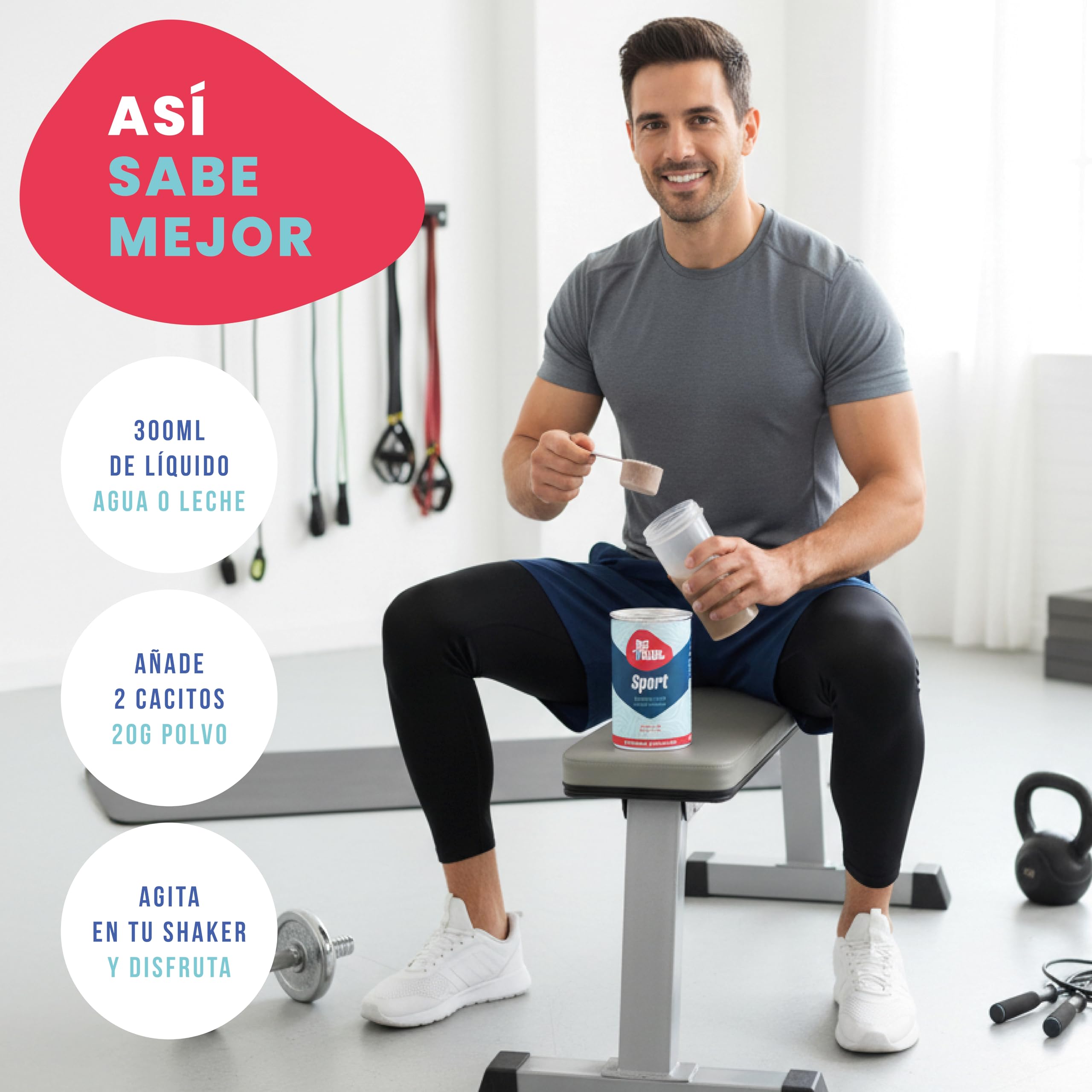 BETRUE SPORT Proteína Vegana | Con Creatina, Magnesio Bisglicinato, PEA, MSM y Bromelaína | Rendimiento físico y Recuperador Muscular | Sin Lactosa, Sin Azúcar, Vegana | 400 g
