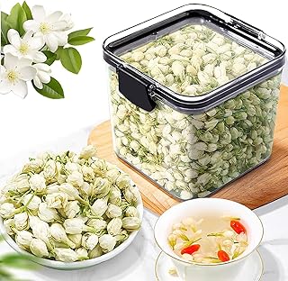 Fleur de Jasmin séchée - 70g - 100% Bourgeons de Jasmin naturels parfumés - Herbes naturellement parfumées - utilisé pour Le Bricolage,la pâtisserie,la décoration de Bougies parfumées.