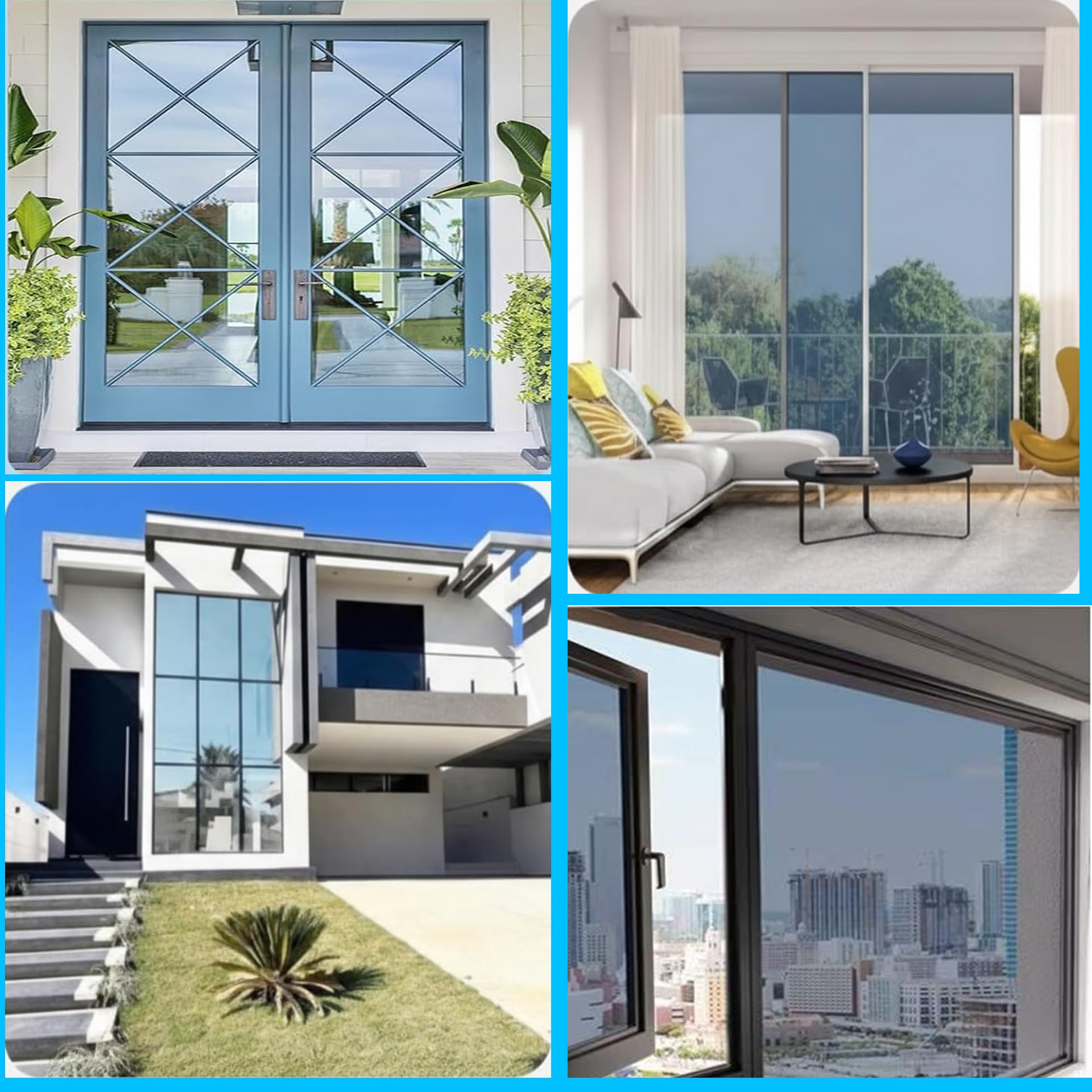 Pellicola Autoadesiva per Finestre 90 x 350 cm Pellicola Adesiva per Vetri Finestre Opaca, Decorativa, Protezione Della Privacy per Vetri Può Essere, Grigio