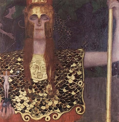 Póster de calidad artística de 16.0 x 17.2in, Gustav Klimt - Palas Atenea Klimt