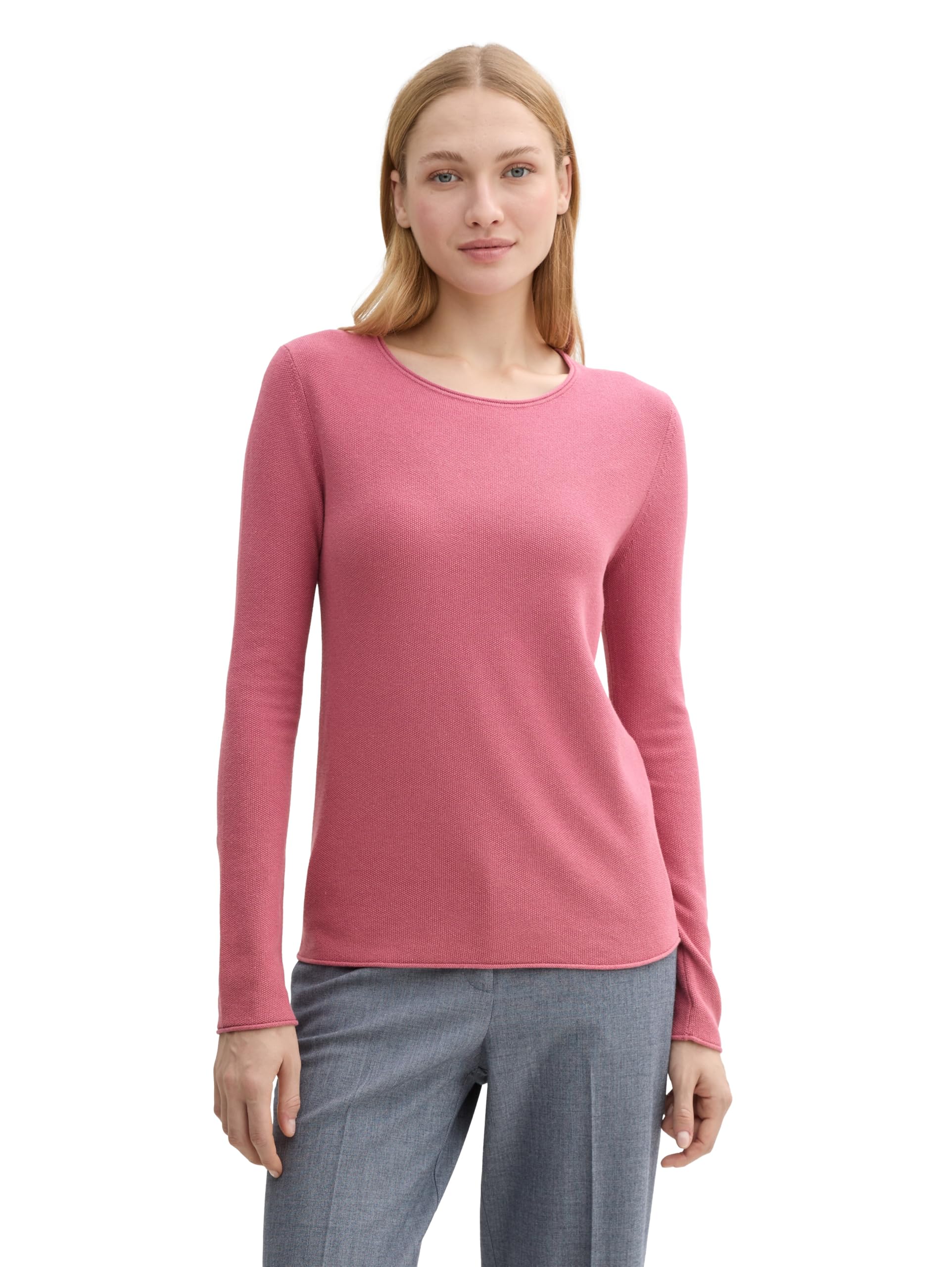 Tom Tailor Damen 1016190 Bluse mit Streifen & Brusttaschen (1er Pack)