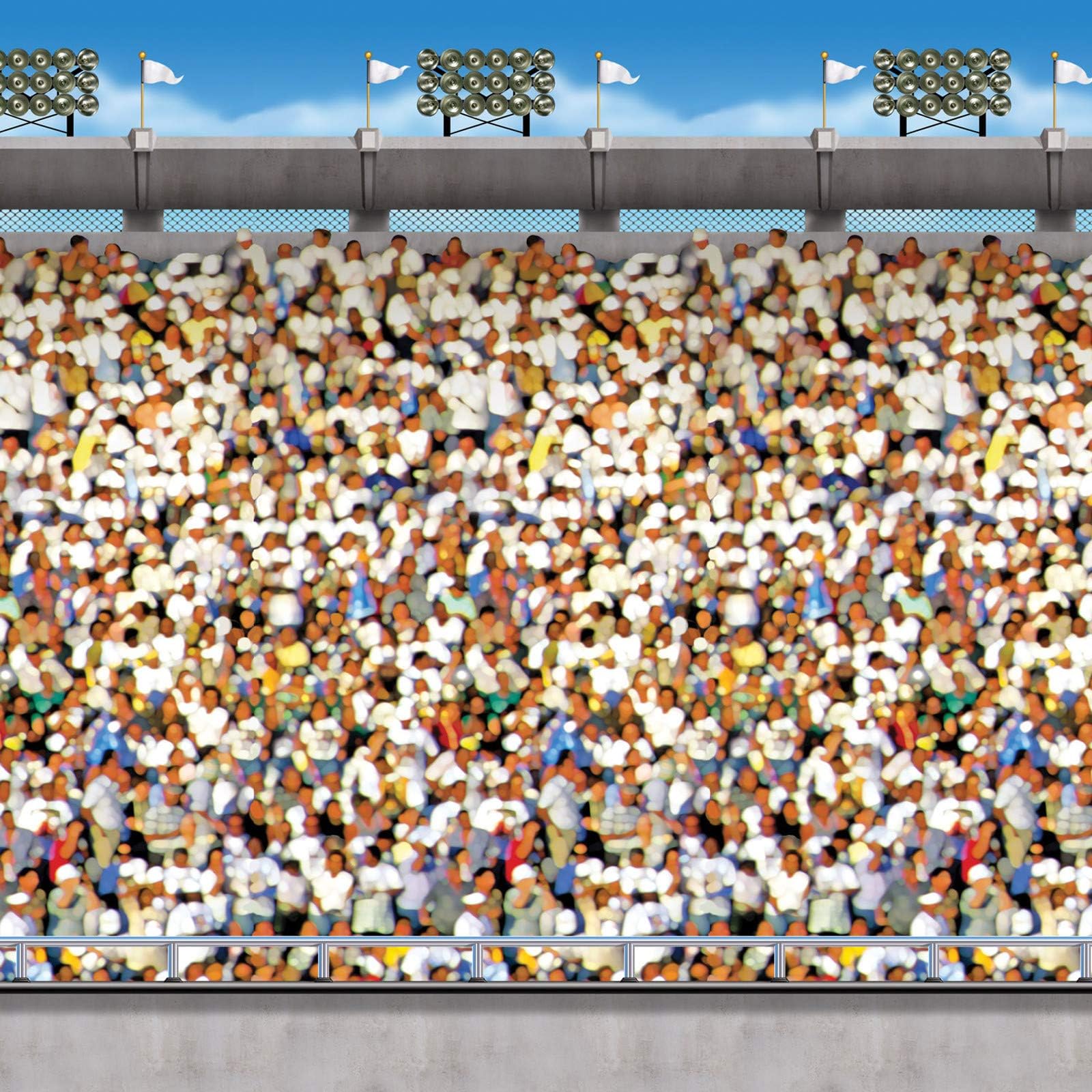 Beistle Upper Deck Stadium Backdrop Party Accessory (1 count) (1/Pkg)