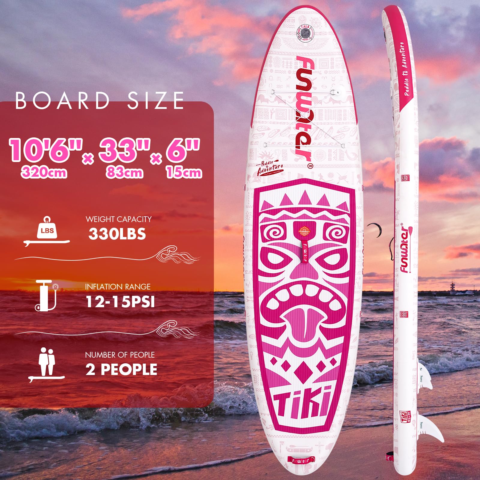 FunWater Inflatable 10'6×33