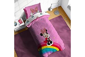 Sunny Side Up Minnie Mouse Twin Comforter Set: Dreamy Delight for Little Minnie Enthusiasts