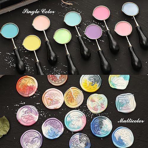 Miniatura 4 de Cera de sellado multicolor para sello de cera, cuentas de cera de colores mixtos para sello de sellos, cera de sello para cartas, sobres de