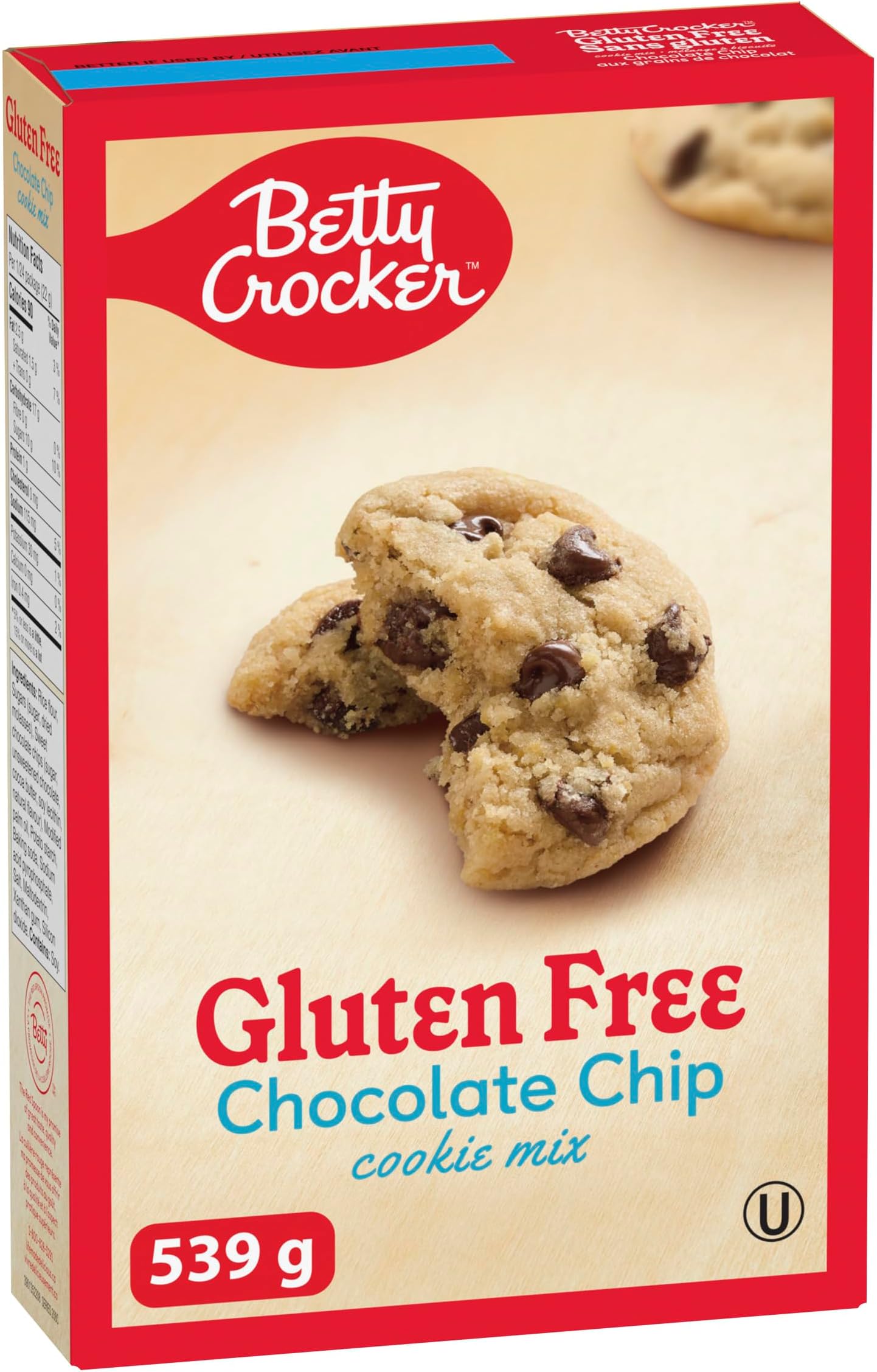 Gluten Free Cookie Mix Chocolate Chip 539 Gram Imported from Canada