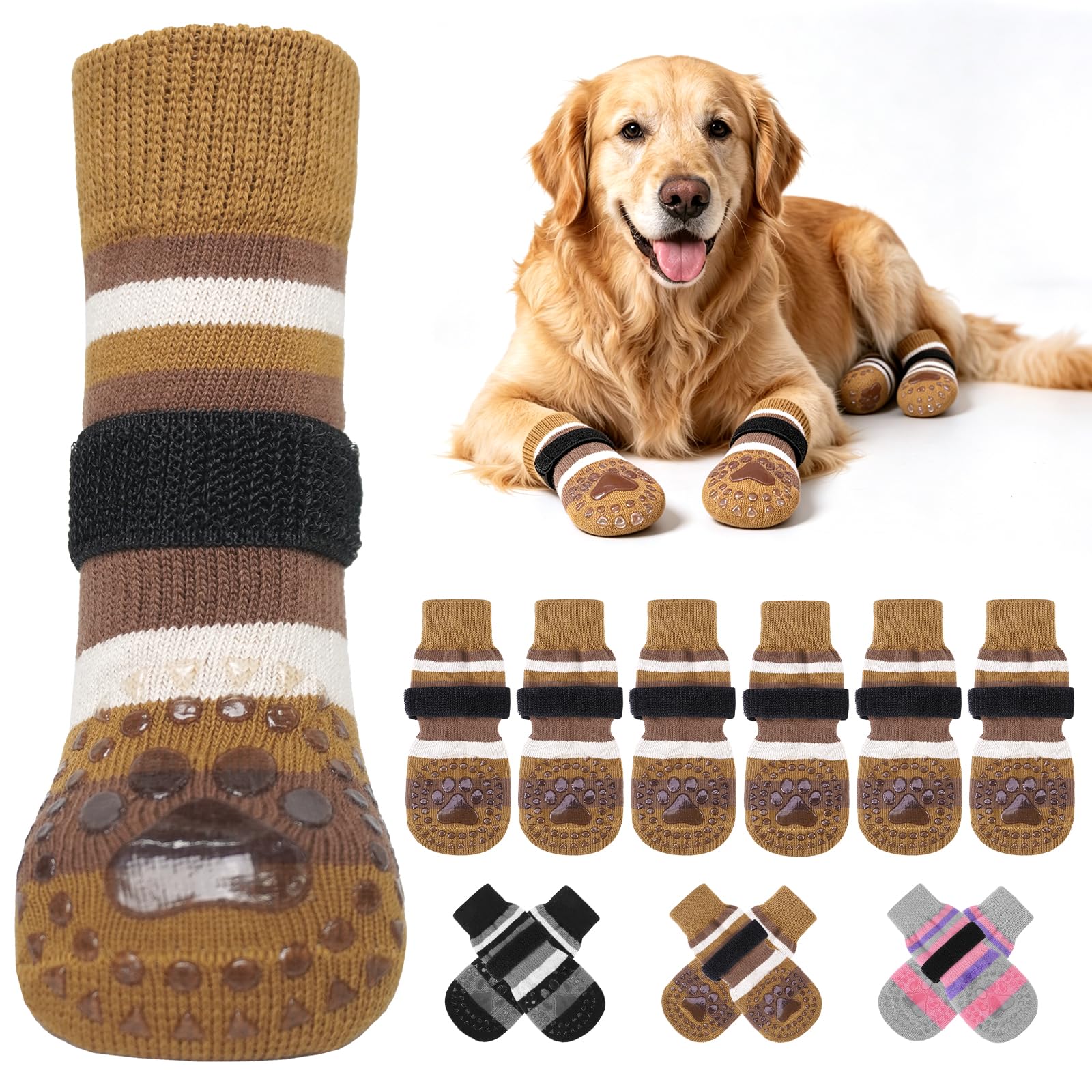 Photo 1 of KOOLTAIL Dog Paw Protectors L - Brown