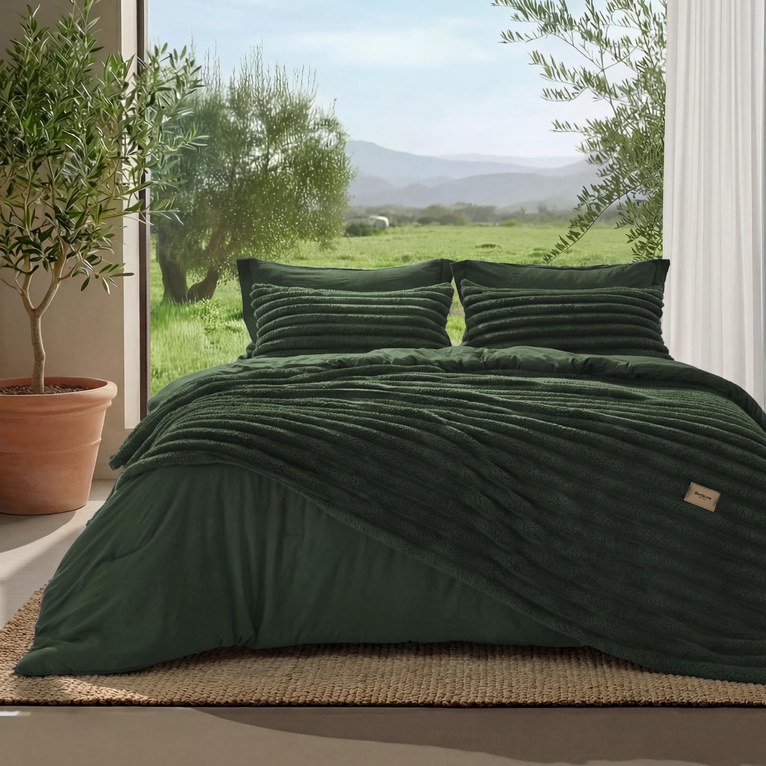 Bedsure Gentlesoft 2-in-1 King Size Comforter Set