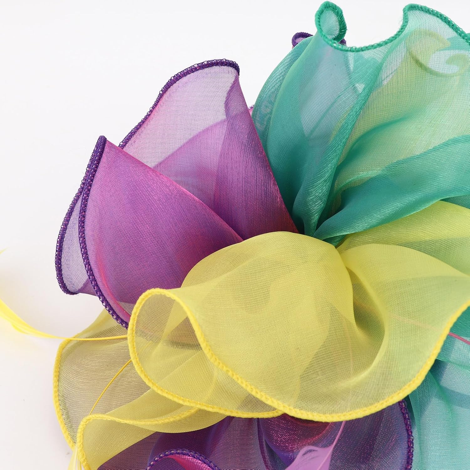 DRESHOW Fascinators Hat Tea Party Headwear Ribbons Feathers on a Headband and a Clip for Women - Image 3