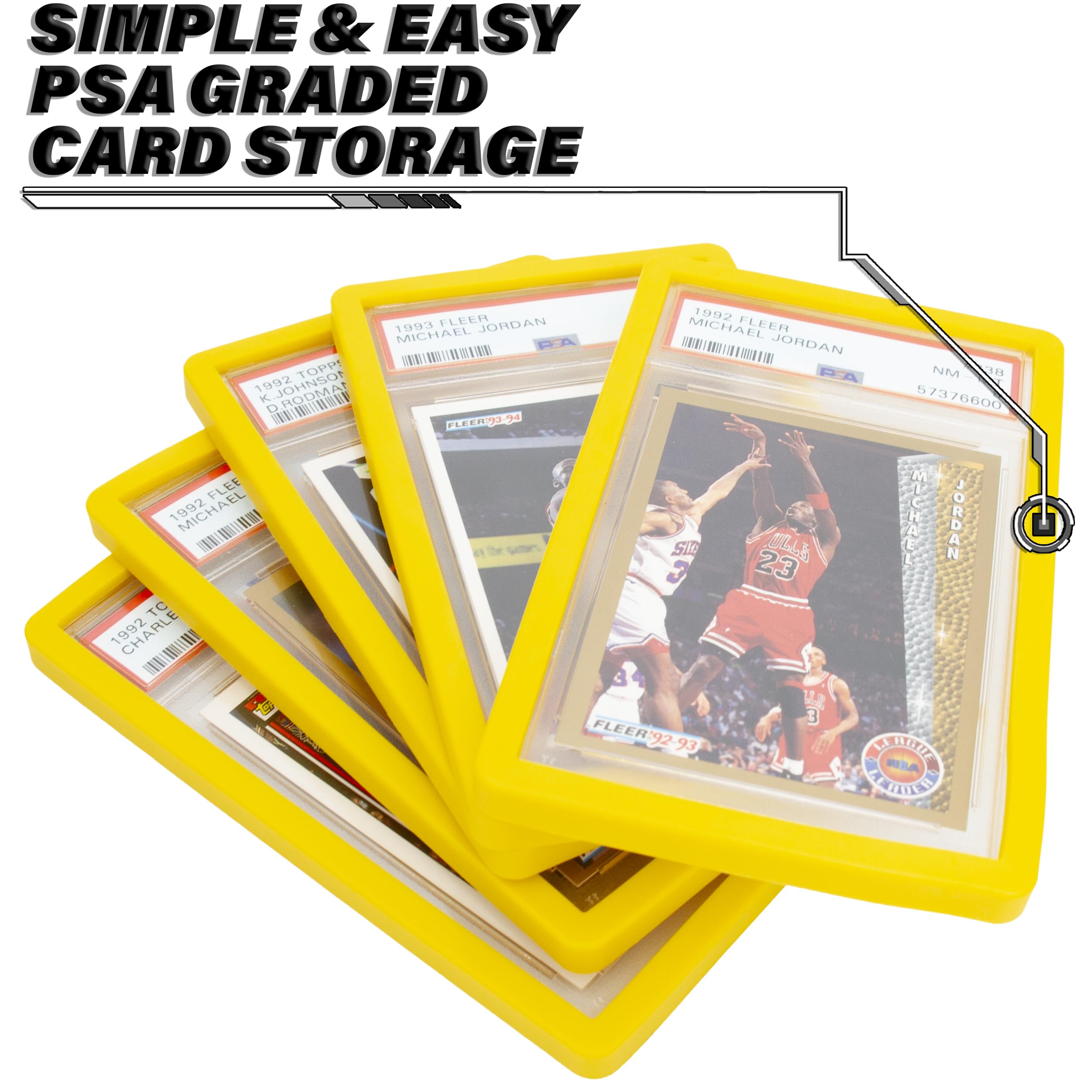 Magnetic Graded Card Case Bumper Guards - Protective TPU Sleeves For PSA Card Holders, Shock Absorbing Protectors For Trading Cards