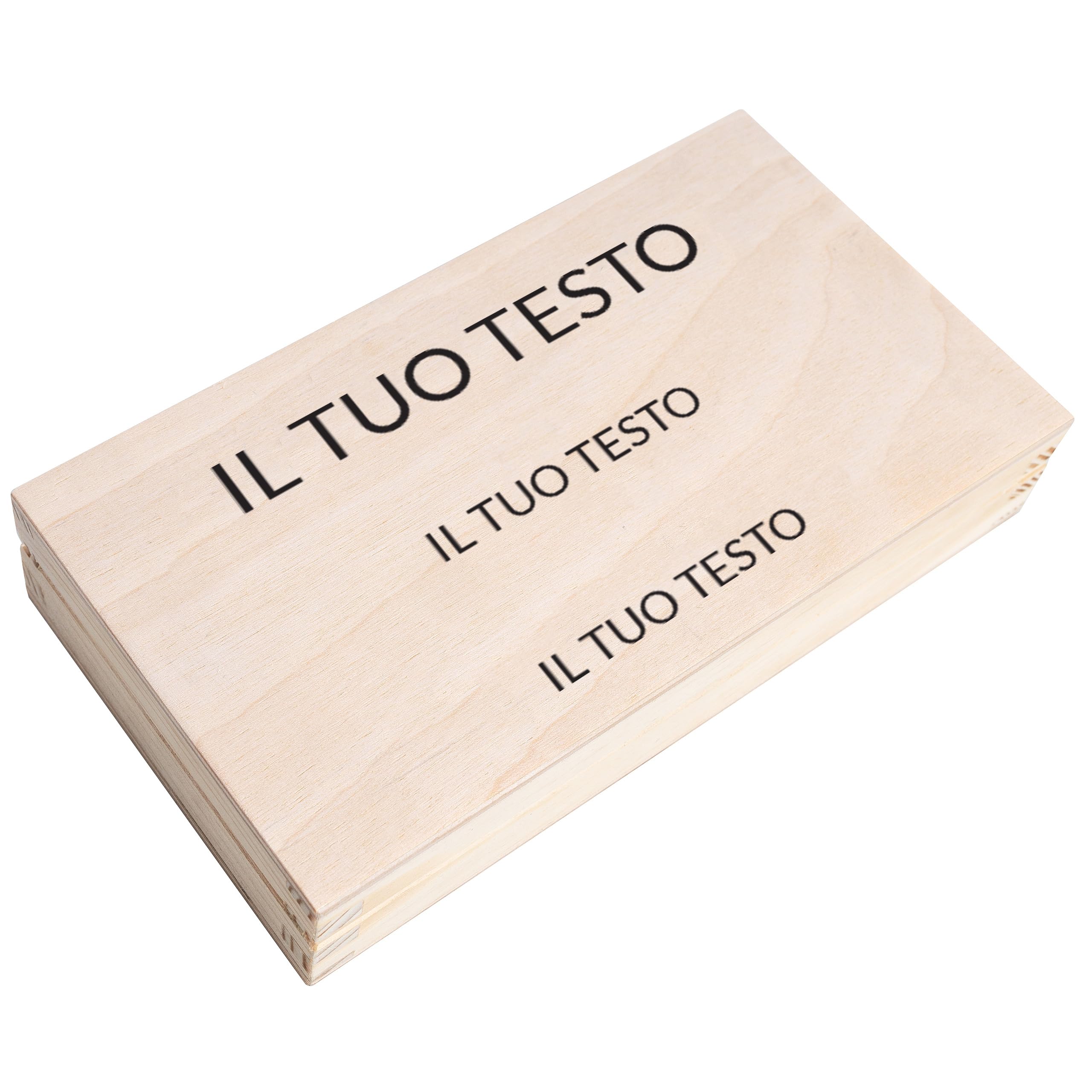 Creative Deco Scatola Regalo in Legno Personalizzata con il tuo Testo, Scatola Porta Soldi | Scatole della Memoria - Personalizzata per Soldi | Incisione | Stampa a colori