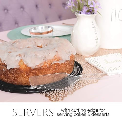 Miniatura 3 de Plasticpro Utensilios transparentes para servir (24, juego de utensilios para servir)