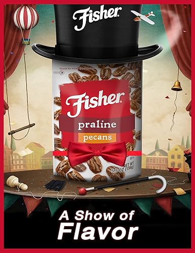 Miniatura 5 de Fisher Snack Praline Pecans 55 onzas hechas con nueces enteras de mamut