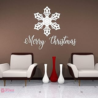 Merry Christmas Snowflakes stickers, Christmas Shop Decor, Xmas snowflake window Stickers, Christmas Nursery Decoration wall sticker