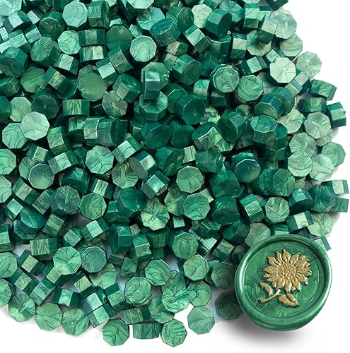 Cuentas de sellado de cera, 520 cuentas de cera de sellado, cuentas de sellado para tarjetas de felicitación de letras, sellado de vino,