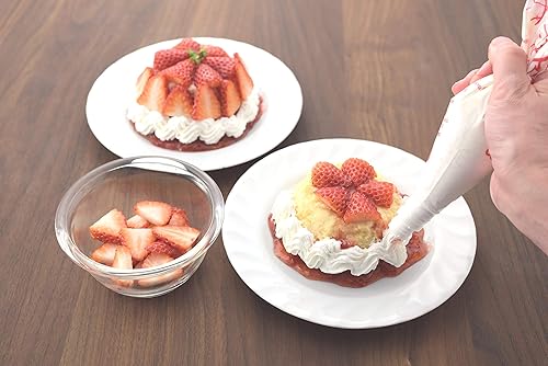 Miniatura 6 de Hario 20741801 Heat Resistant Glass Bowl Set of 3 (Includes 1 Salad Bowl), Transparent