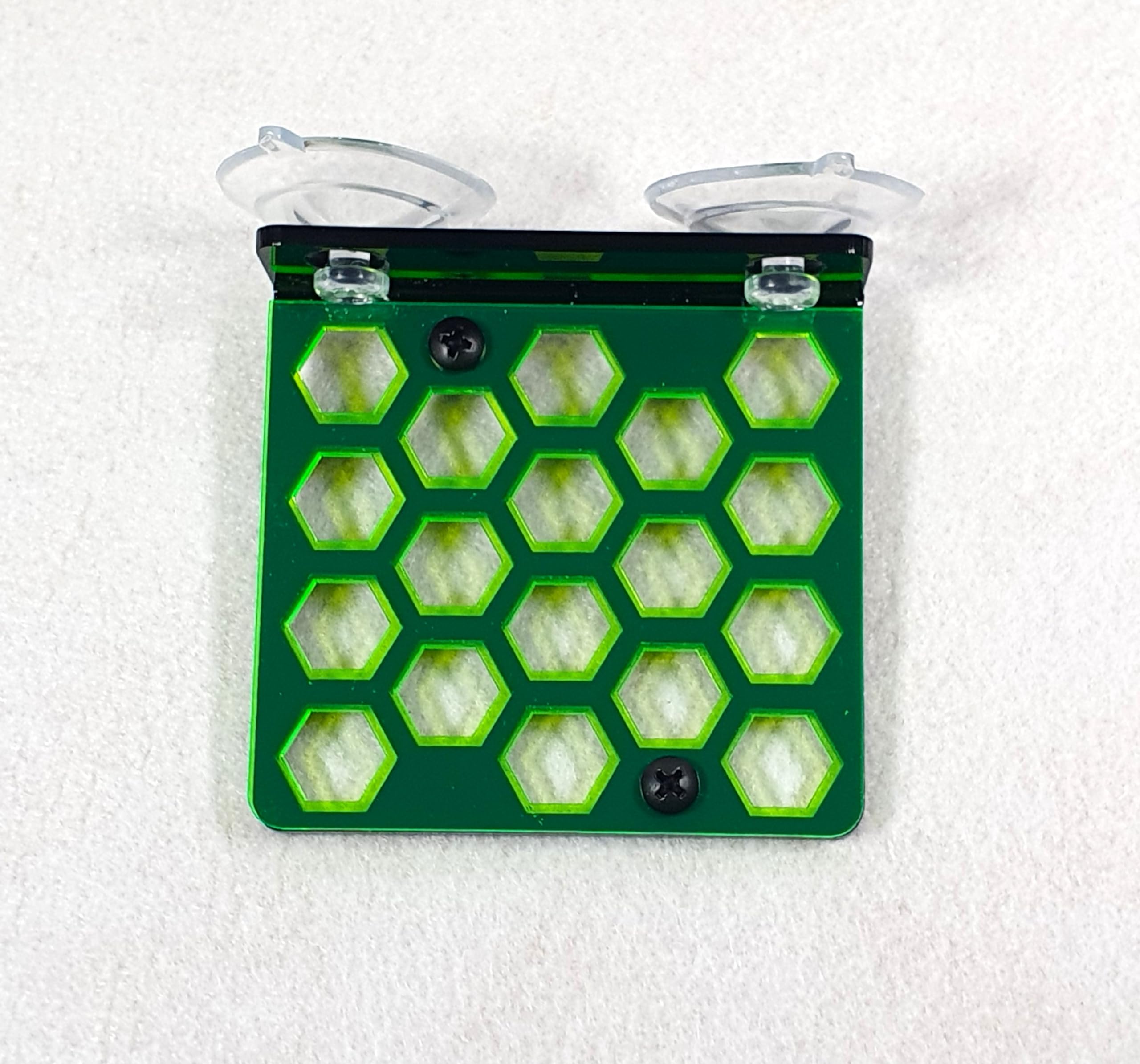 Reef-Geeks Coral Frag racks, 3 Fluorescent colours. 3 Diffrent sizes. coral frag Plugs (Black and Green, Small) - Image 2