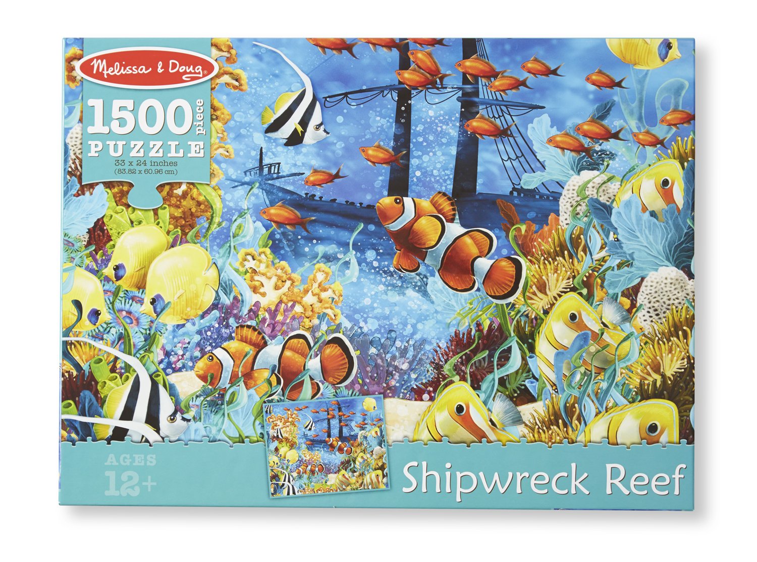 Amazon.com: Melissa & Doug 1,500-Piece Shipwreck Reef and Tropical